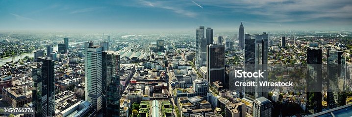 istock Cityscape and blue sky in downtown, Germany 1454766276