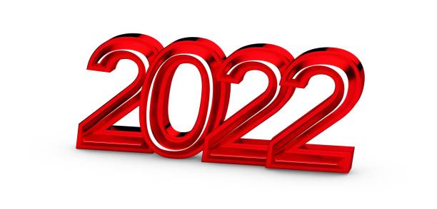 istock 3D rendering of the year 2022 in red isolated on a white background 1454769769