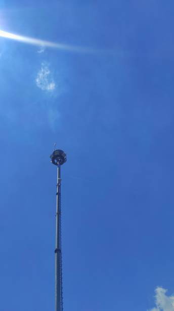 istock A big spot light tower in the park 1454776242