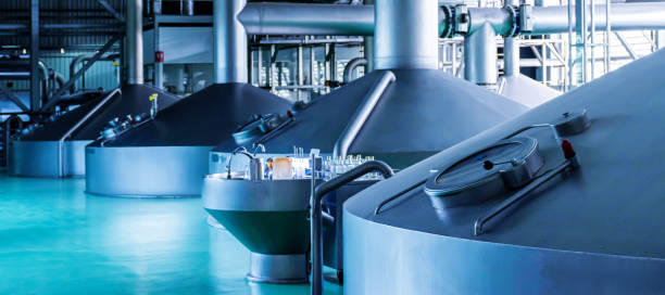 istock Large beer boiler in the brewery. 1454777197