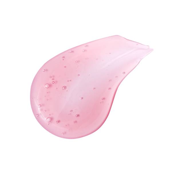 istock Creamy thick fresh smooth smear isolated on a white background 1454777730