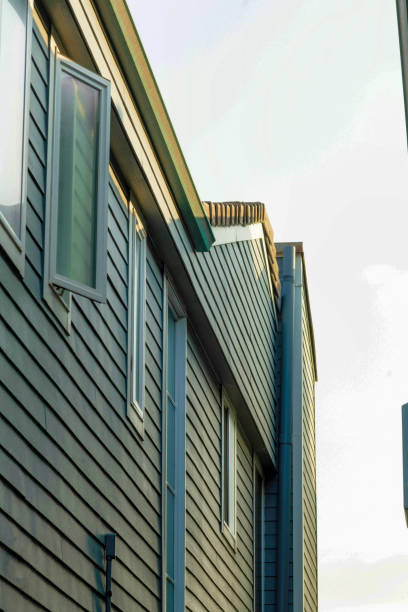 istock Modern residential building in an urban area under a clear sky 1454780526