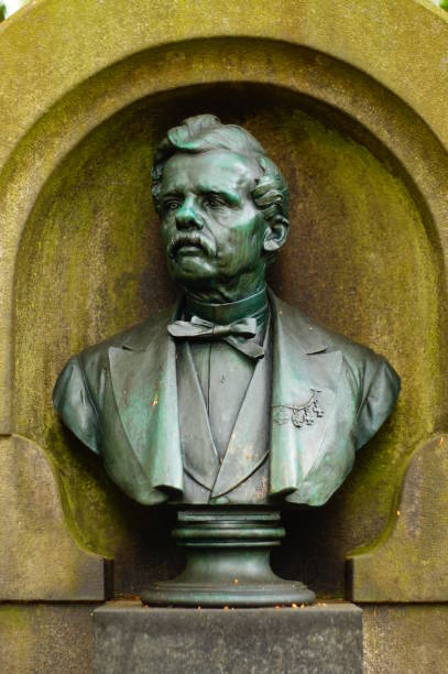 istock Bust of Heinrich Siesmayer on his grave. 1454782607