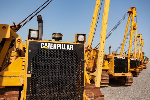 Soest, Germany - December 30, 2018: Cat 323 Hydraulic Excavator Caterpillar