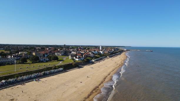 istock Beach sunny summers day Southwold Suffolk 1454798101