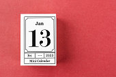The Calendar Friday the 13th on calendar background.