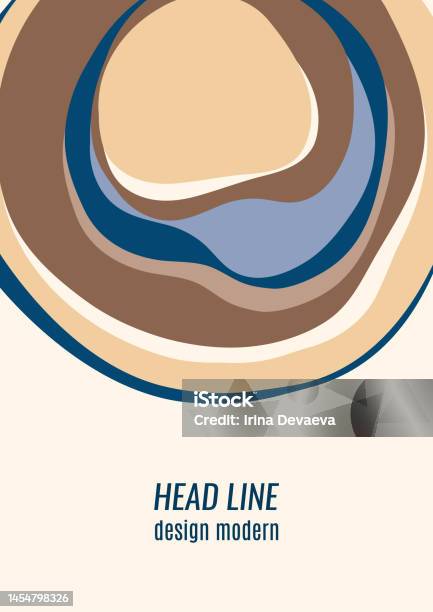 Wave Pattern Round Colored Abstract Wave Round Shapes Design Template Vector Illustration ...