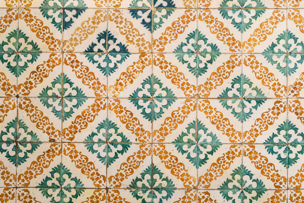 Traditional Portuguese glazed tiles