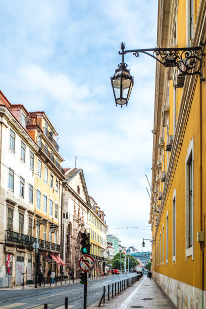 Typical Portuguese architecture in Lisbon, Portugal