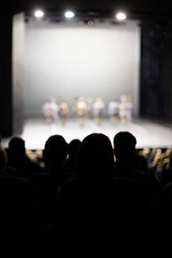 audience watching a theater performance