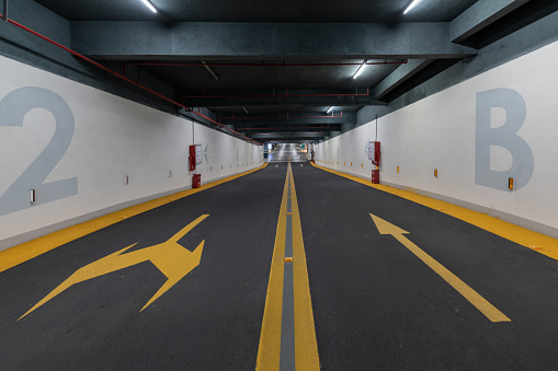 Entrance passage of underground parking lot