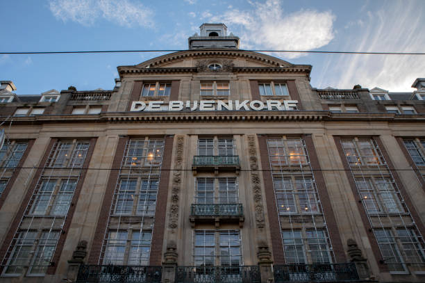 Side View Bijenkor Building At Amsterdam The Netherlands 2-11-2023