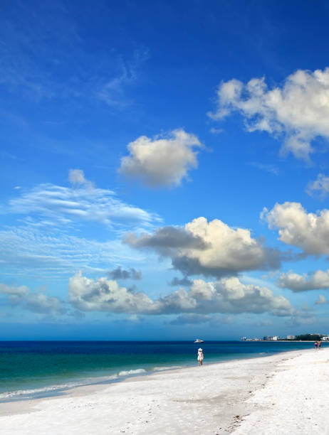 istock One woman alone at tropical beach 1454807314