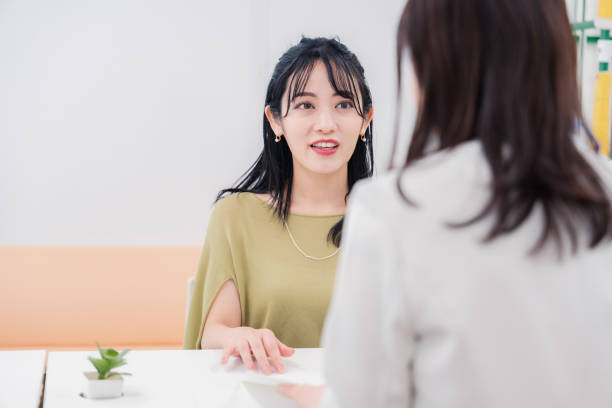 istock A woman at the reception desk 1454809747