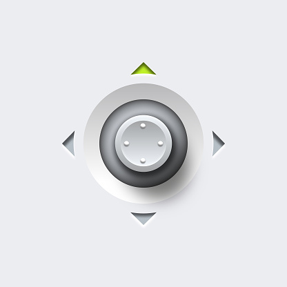 Switch Image Round Rounded Fourposition Switch Stock Illustration - Download Image Now ...