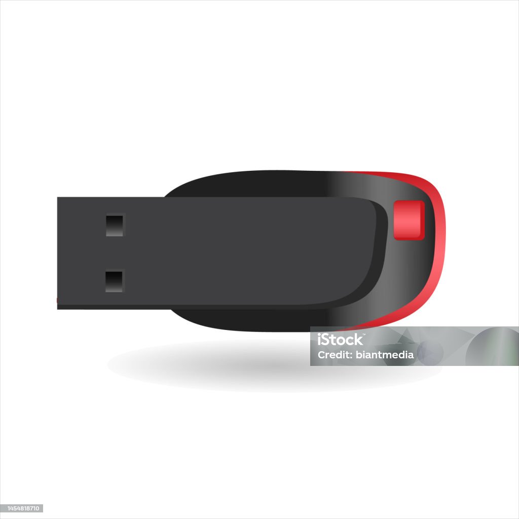 Flashdrive Vector Stock Illustration - Download Image Now - Computer ...