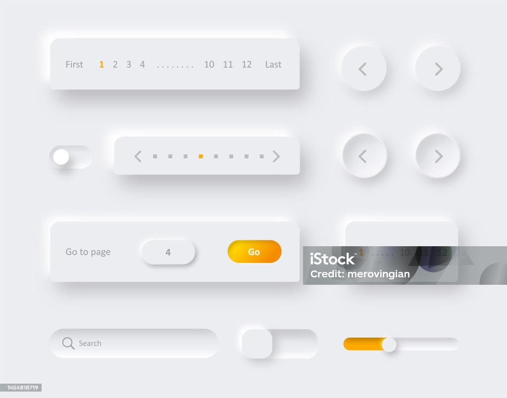 User Interface Elements For Menu Command Mobile App New Trendy ...