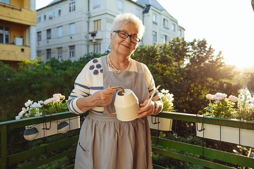 Senior woman at home