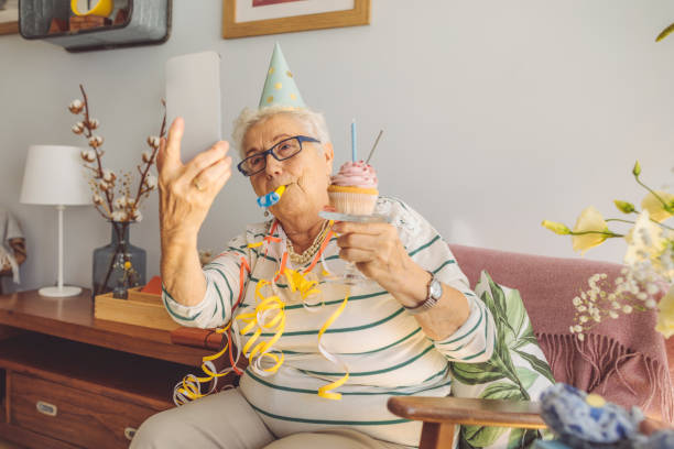istock Senior woman at home 1454830653