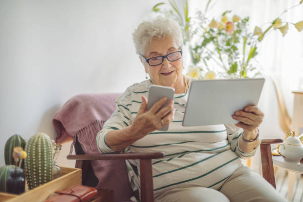 istock Senior woman at home 1454830695
