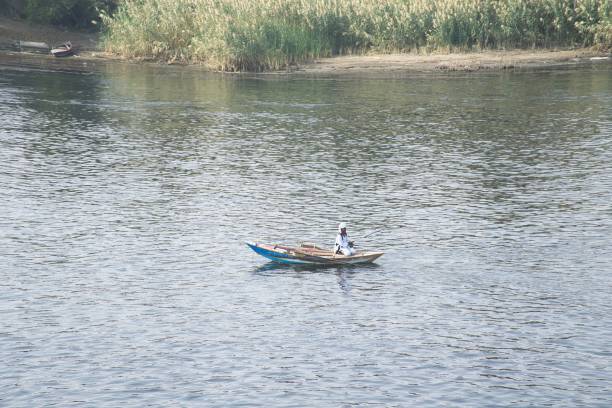 Landscape on Nile river in Luxor, Egypt