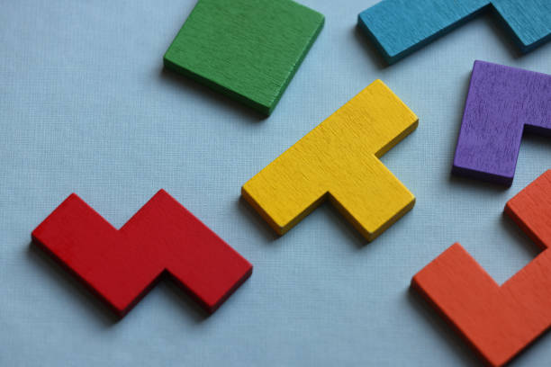 istock Wooden Geometric Shapes, Toy Blocks 1454833870