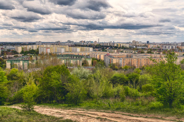 istock beautiful panorama of Berlin Marzahn with dramatic sky 1454837823