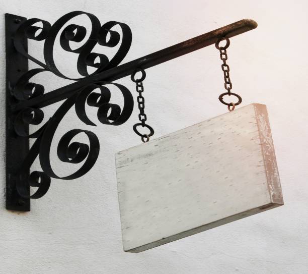 istock Wood sign hanging on steal 1454845571