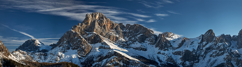 Skiing in the Dolomites Italy are di San Martino di Castrozza