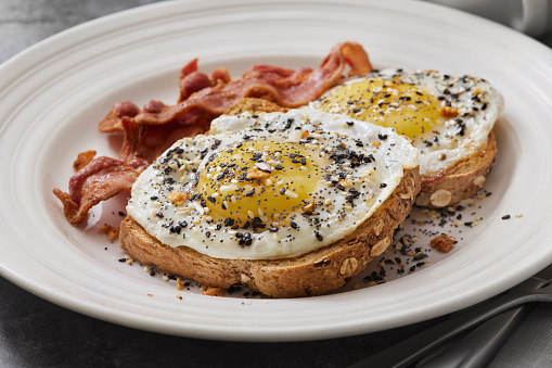 Everything Bagel Spiced Sunny Side Up Eggs