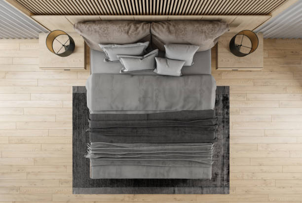istock Japandi Luxury modern retro-style master bedroom 1454850493