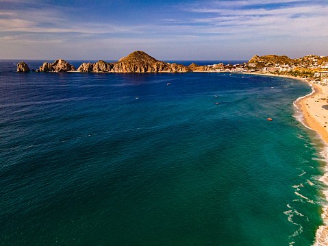 Sand, waves and sea in Los Cabos San Lucas, Mexico