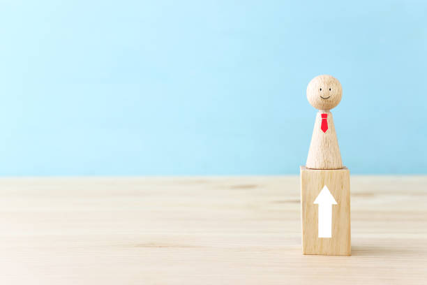 istock Concept of leadership and forwarding ahead. figure manager 1454854883