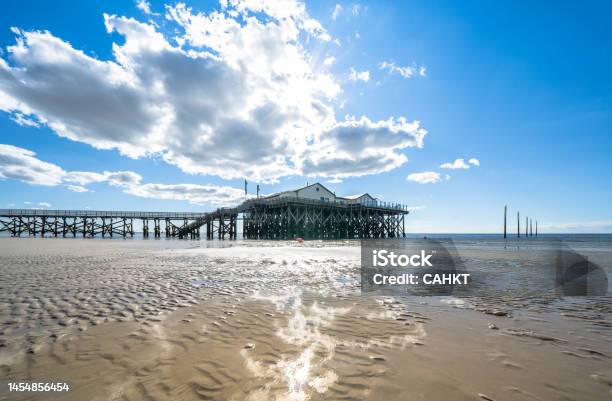 North Sea Landscape Stock Photo - Download Image Now - Beach, Blue, Clear Sky
