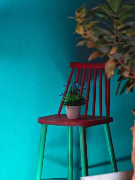 istock A flower pot on chair 1454856549