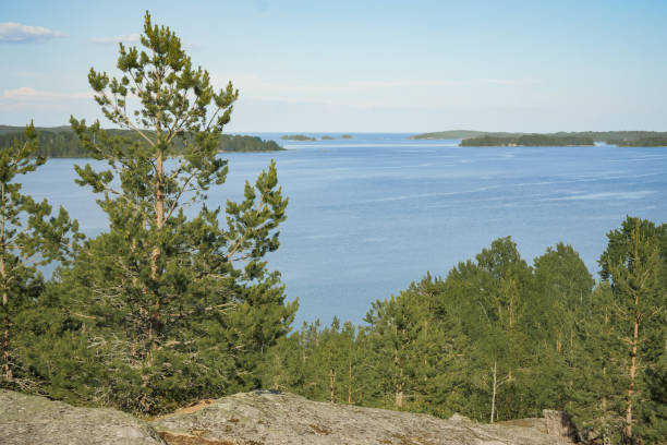 istock Fantastic view of the lakes from the mountains 1454858377