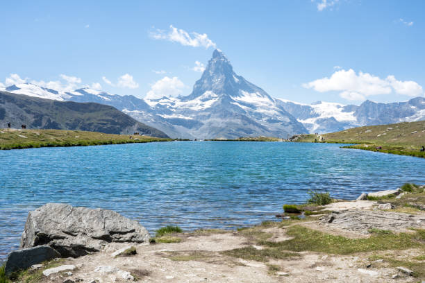 istock Matterhorn with Stellisee, Zermatt,  Switzerland 1454858740
