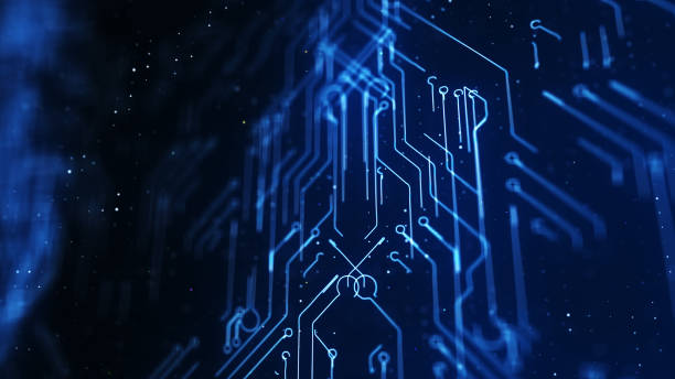 istock Internet connection, abstract sense of science and technology graphic design background 1454860975