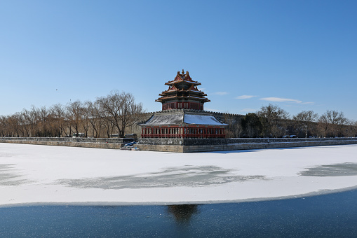 The Palace Museum-Northeast Jiaolou after snow in 2022