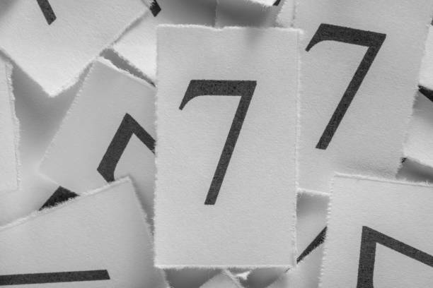 Free Stock Photo of Black and White Photo of Number Seven | Download ...