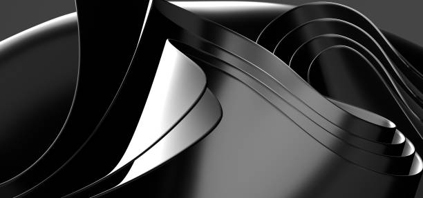 istock Abstract futuristic background with rendered shapes 1454866908