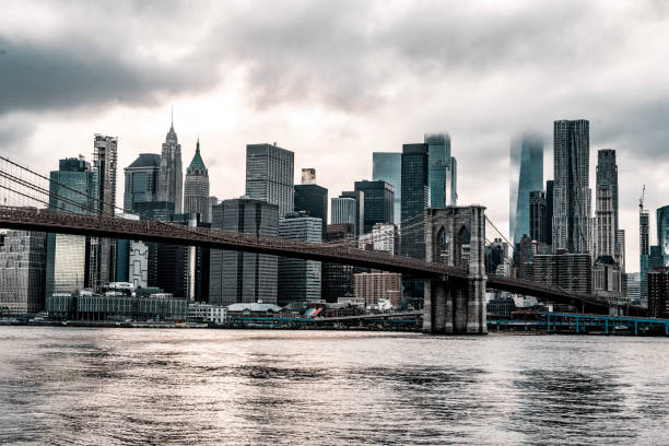istock The view of the Brooklyn Bridge and Lower Manhattan 1454868049