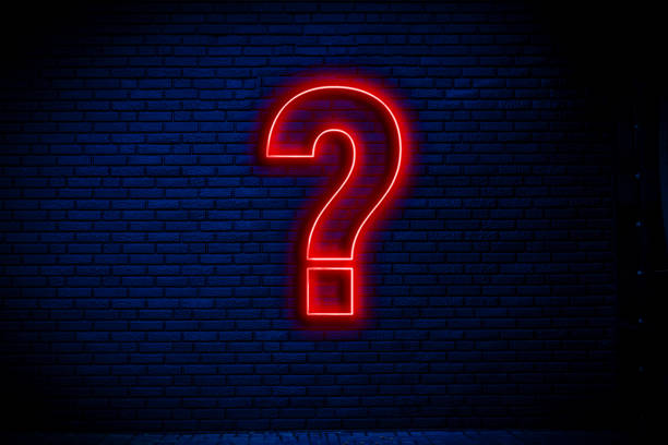 istock neon question mark sign attatched to the wall 1454878854