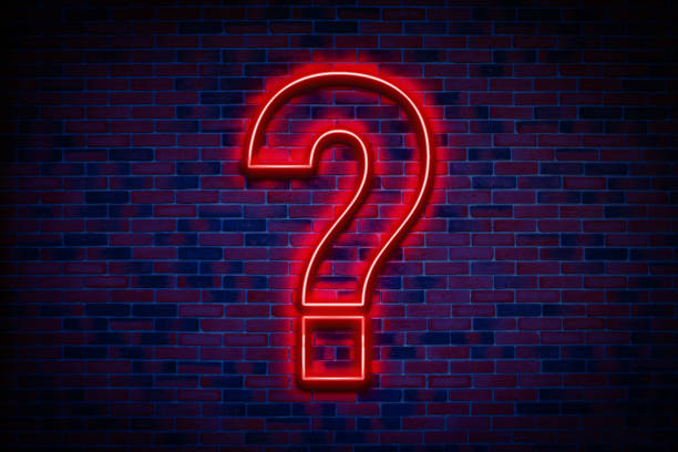 istock neon question mark sign attatched to the wall 1454878900
