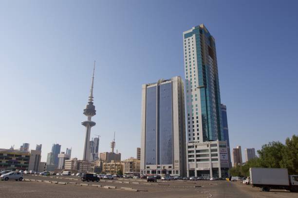 istock Panoramic view of Kuwait City skyscrapers 1454885070