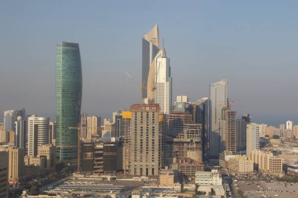 istock Kuwait City skyscrapers in construction, Middle East, Kuwait 1454886003