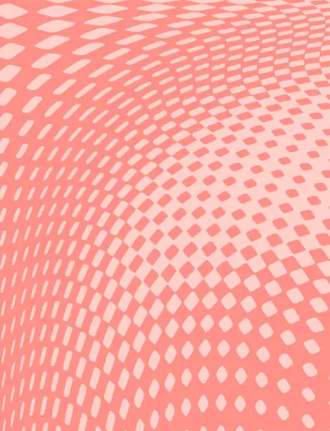 Vector illustration of Psychedelic Dot half tone pattern background with motion blur