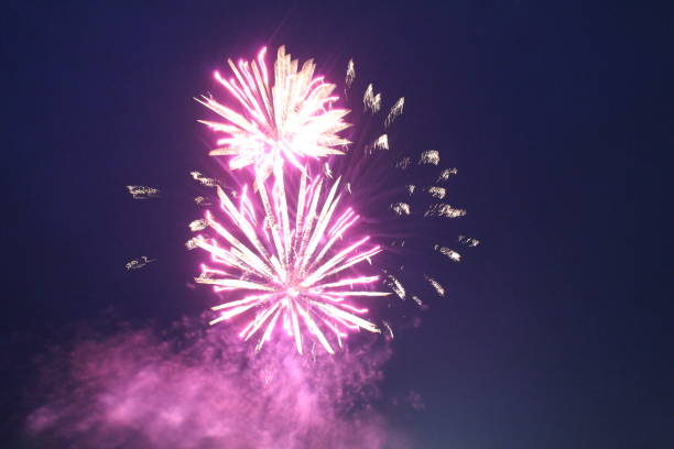 istock fireworks on a black dark background with space for the text festive atmosphere new year Christmas Independence Day 1454900308