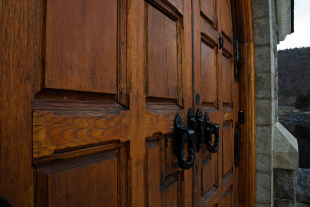 istock Wooden door 1454902743
