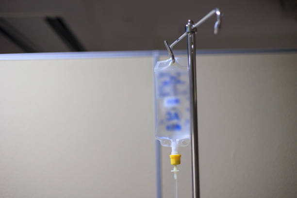 istock A woman who gives a drip 